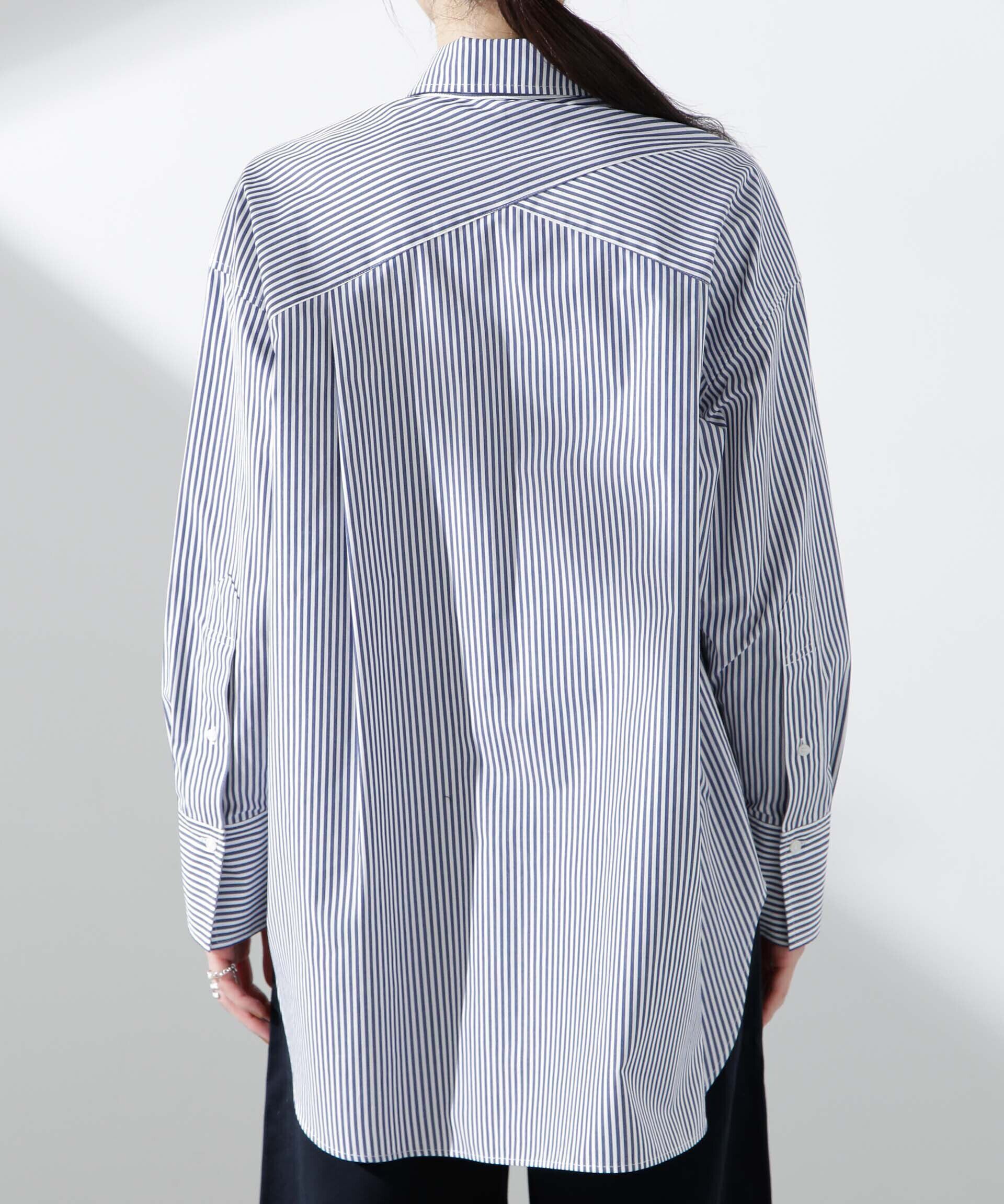 nano･universe「バッククロスオーバーシャツ」|シャツ・ブラウス|