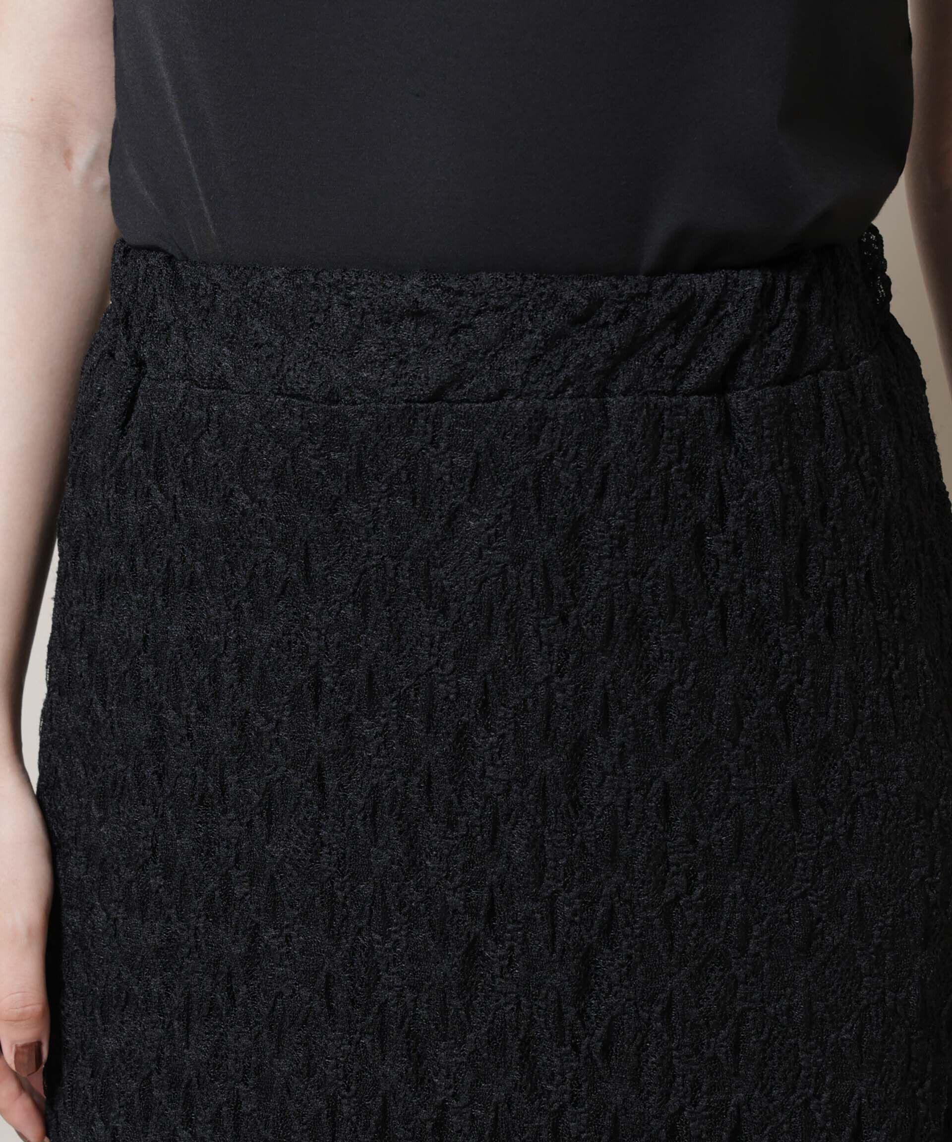 nano･universe「シアーレースフレアスカート(セットアップ可)」|スカート|