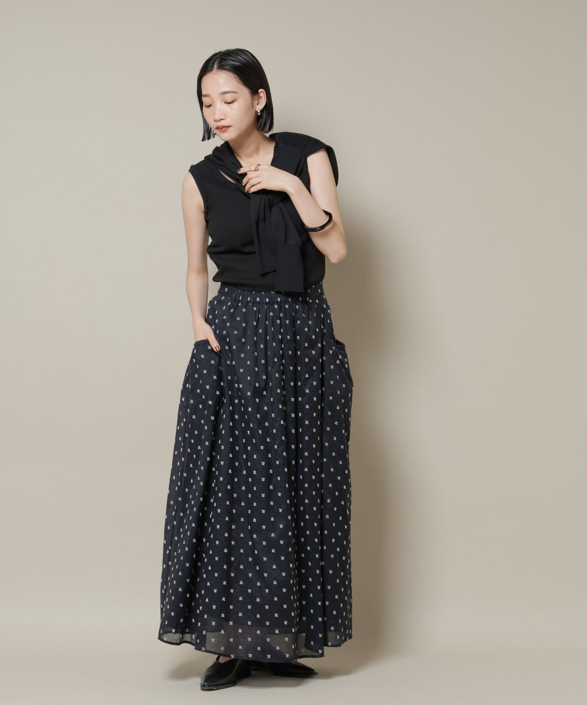 nano･universe「レーストリミングタンクトップ」|Tシャツ・カットソー|