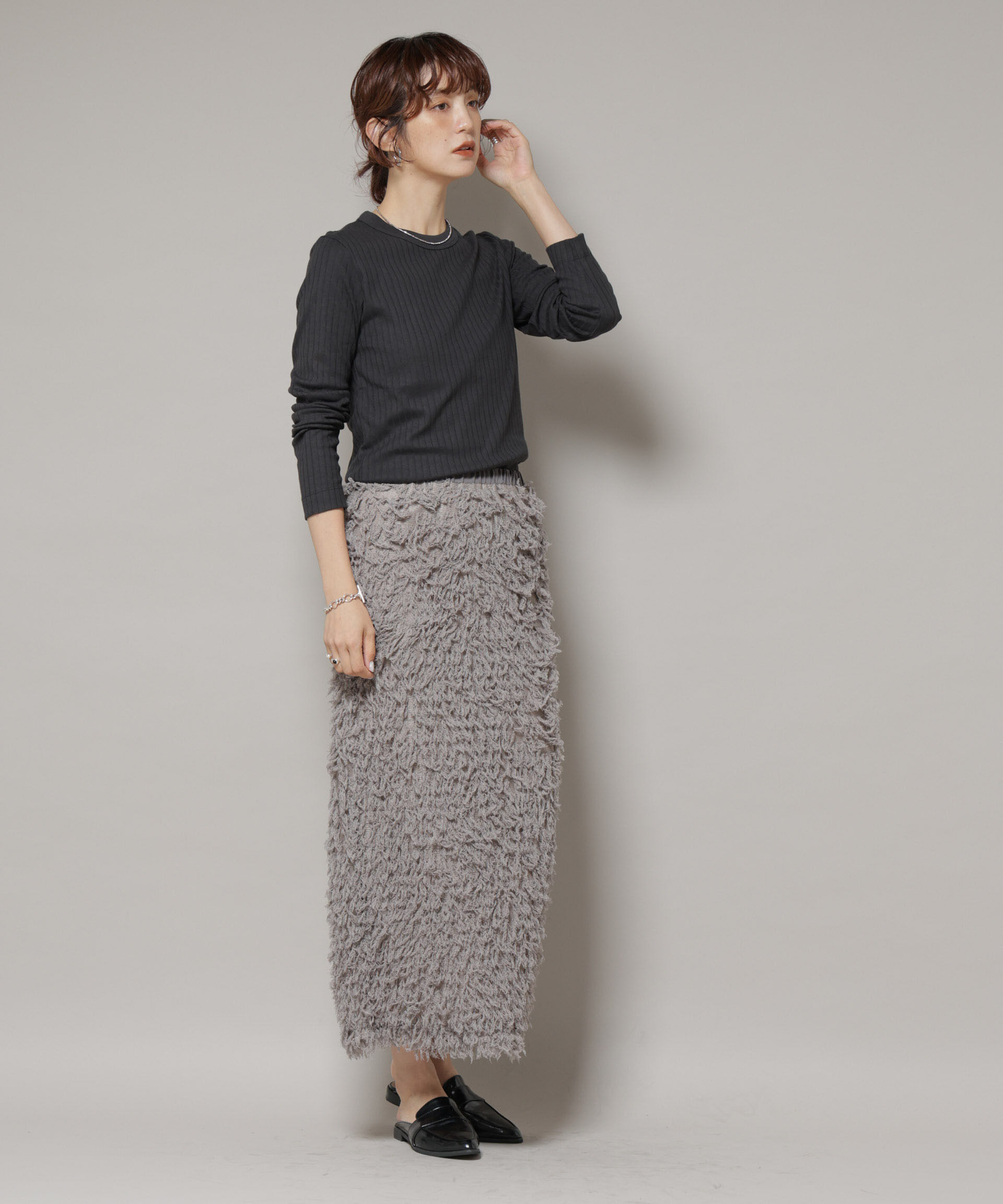 nano･universe「Anti Soaked(Ｒ) 汗染み防止リブロンＴ」|Tシャツ・カットソー|