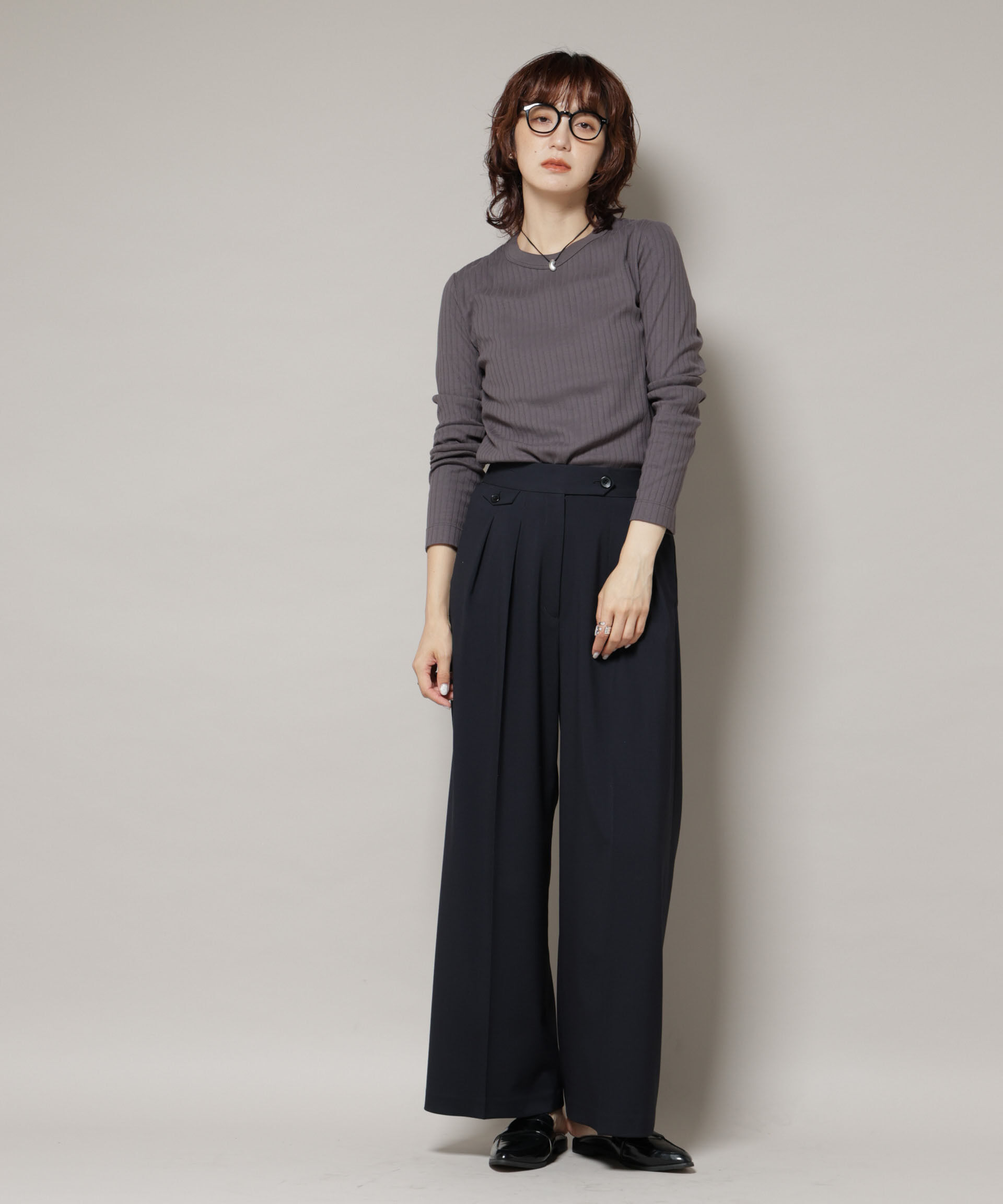 nano･universe「Anti Soaked(Ｒ) 汗染み防止リブロンＴ」|Tシャツ・カットソー|