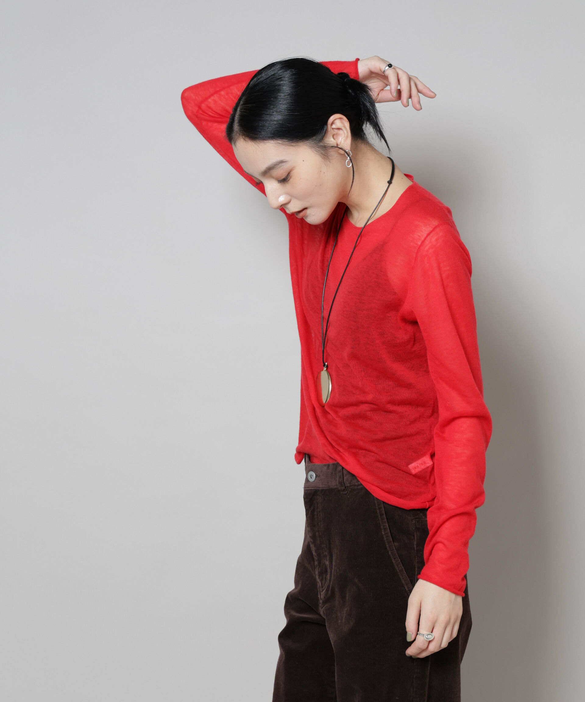 nano･universe「スイビウールクルーネックニットプルオーバー」|ニット・セーター|