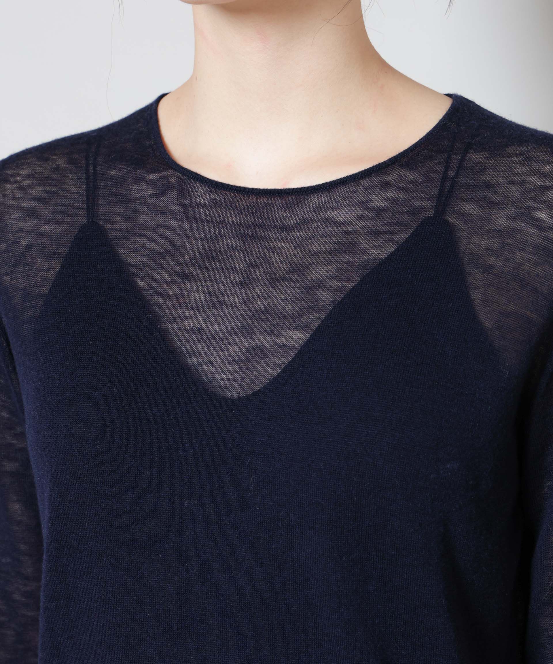 nano･universe「スイビウールクルーネックニットプルオーバー」|ニット・セーター|