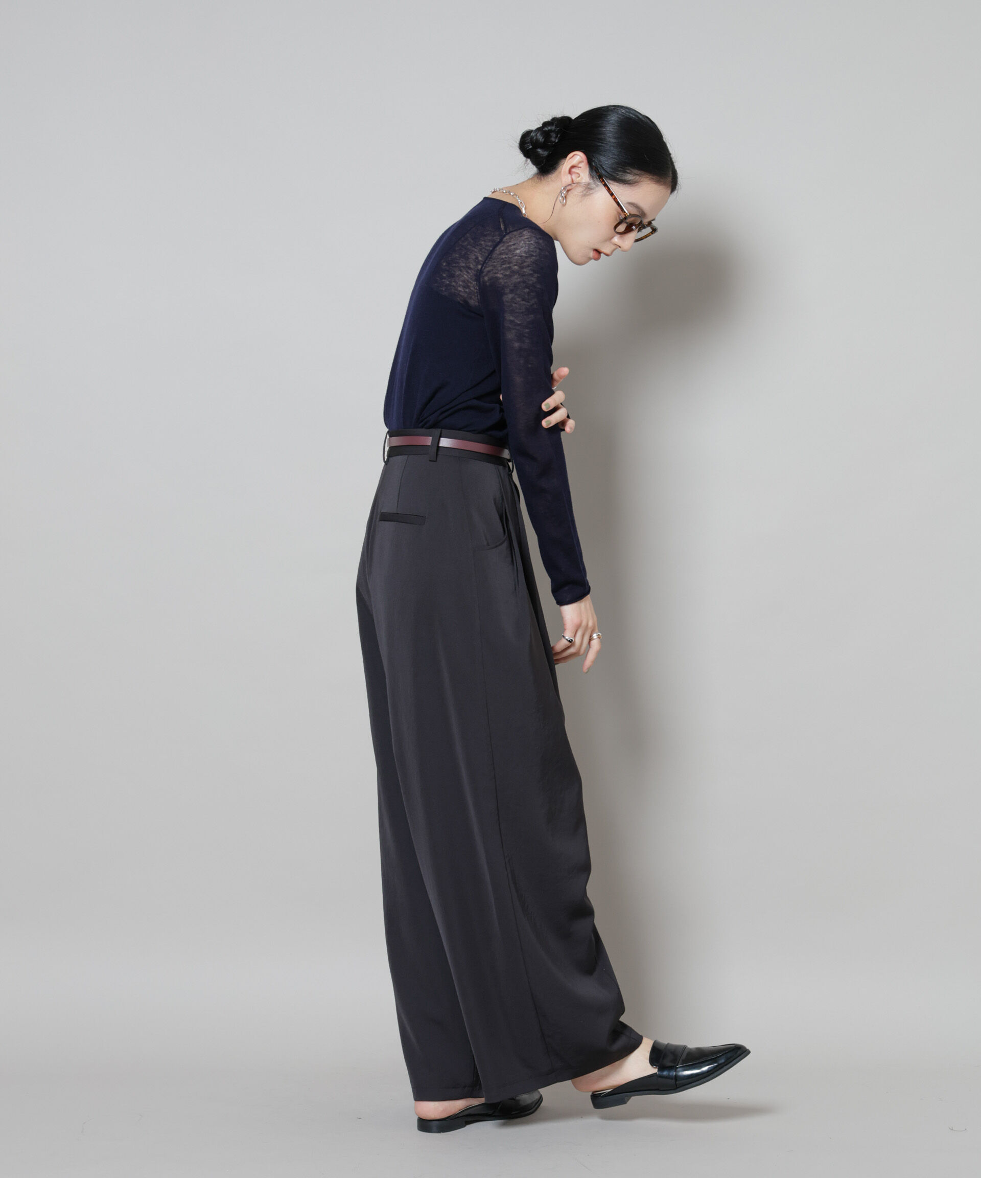 nano･universe「スイビウールクルーネックニットプルオーバー」|ニット・セーター|