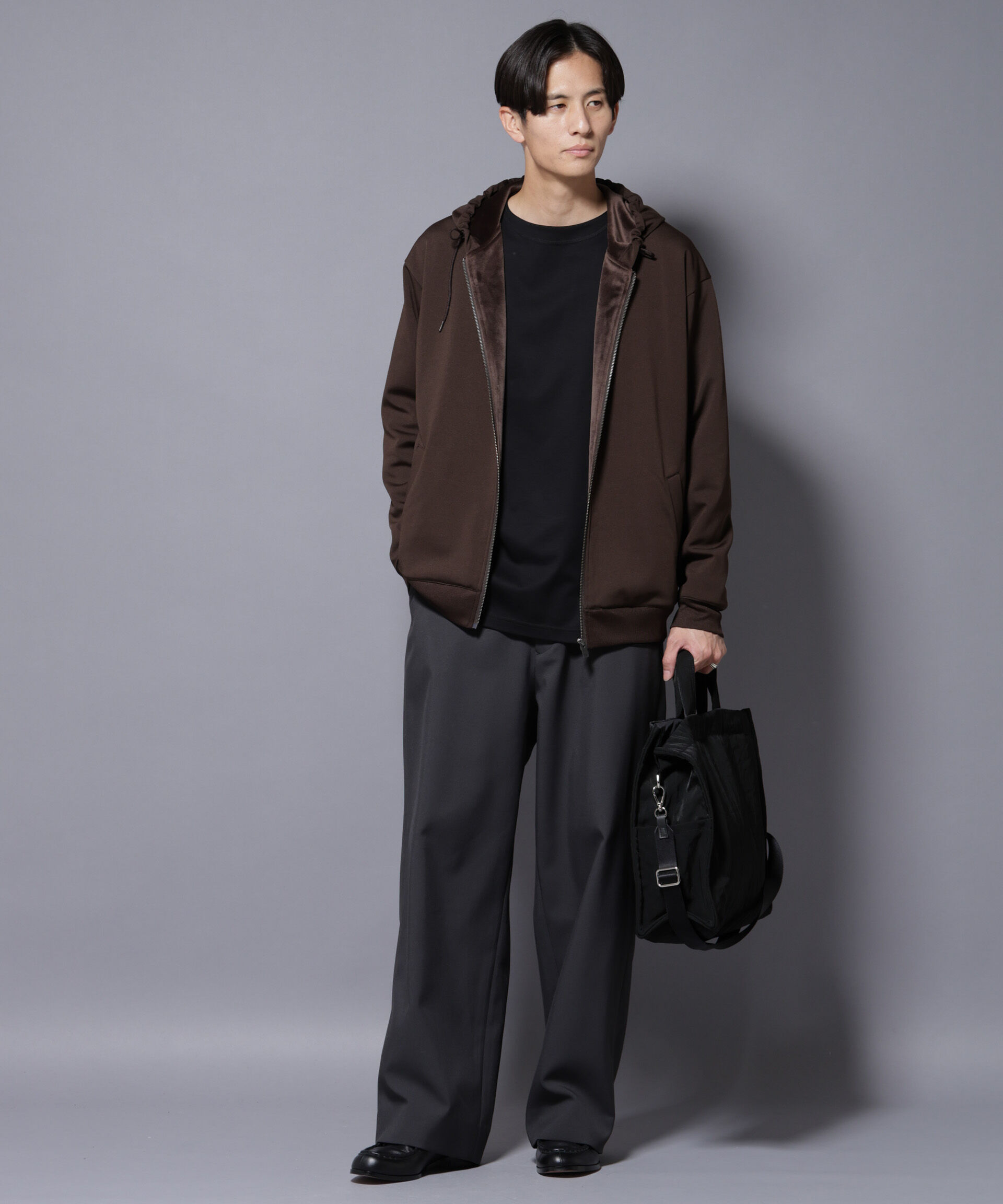 nano･universe「｢MC｣coveross(R) フリースボンディングジップアップパーカー」|Tシャツ・カットソー|