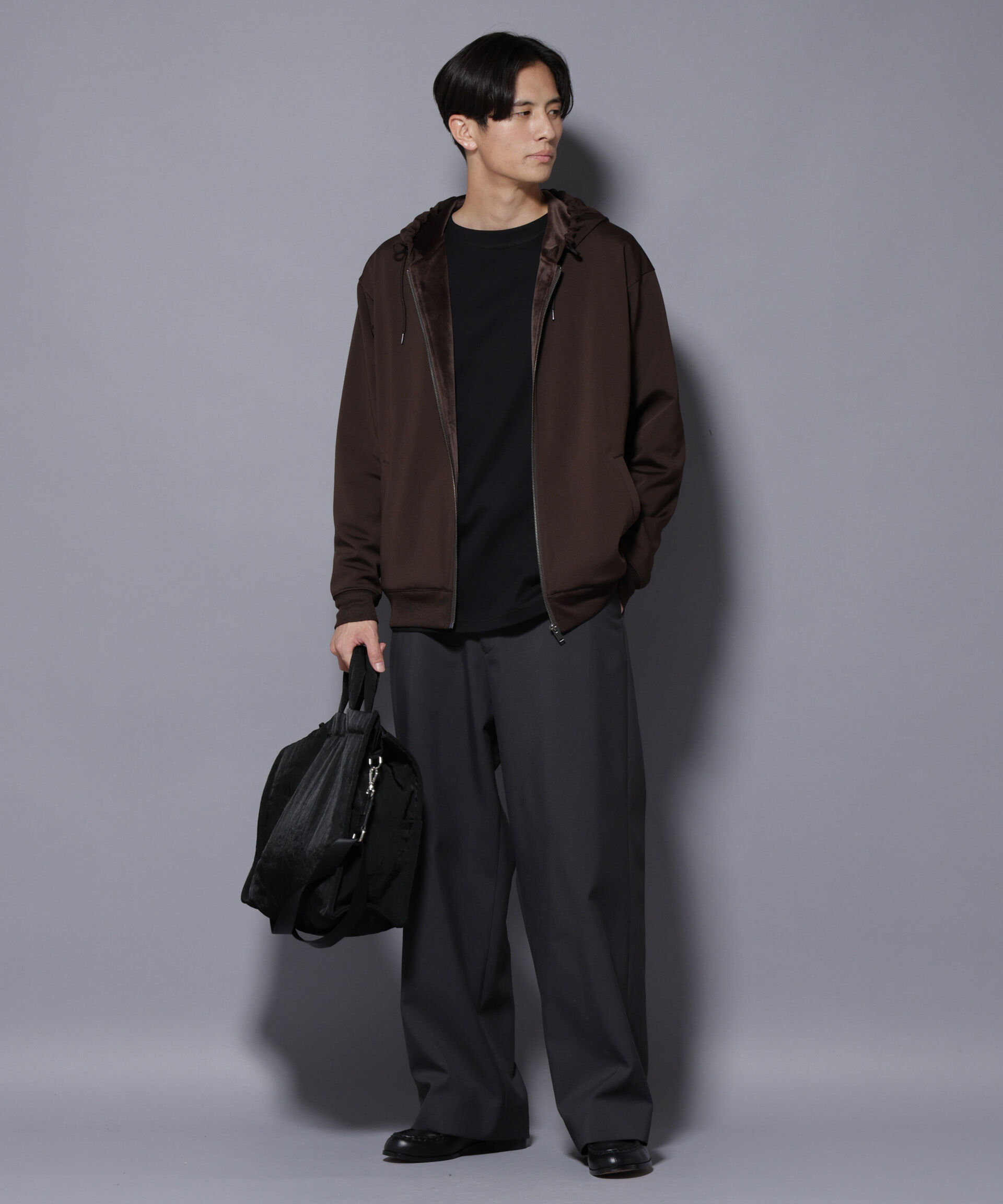 nano･universe「｢MC｣coveross(R) フリースボンディングジップアップパーカー」|Tシャツ・カットソー|