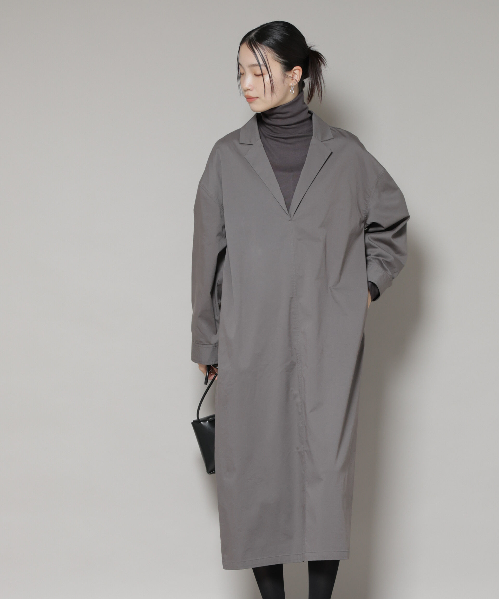 nano･universe「テーラードカラーロングワンピース」|ワンピース|