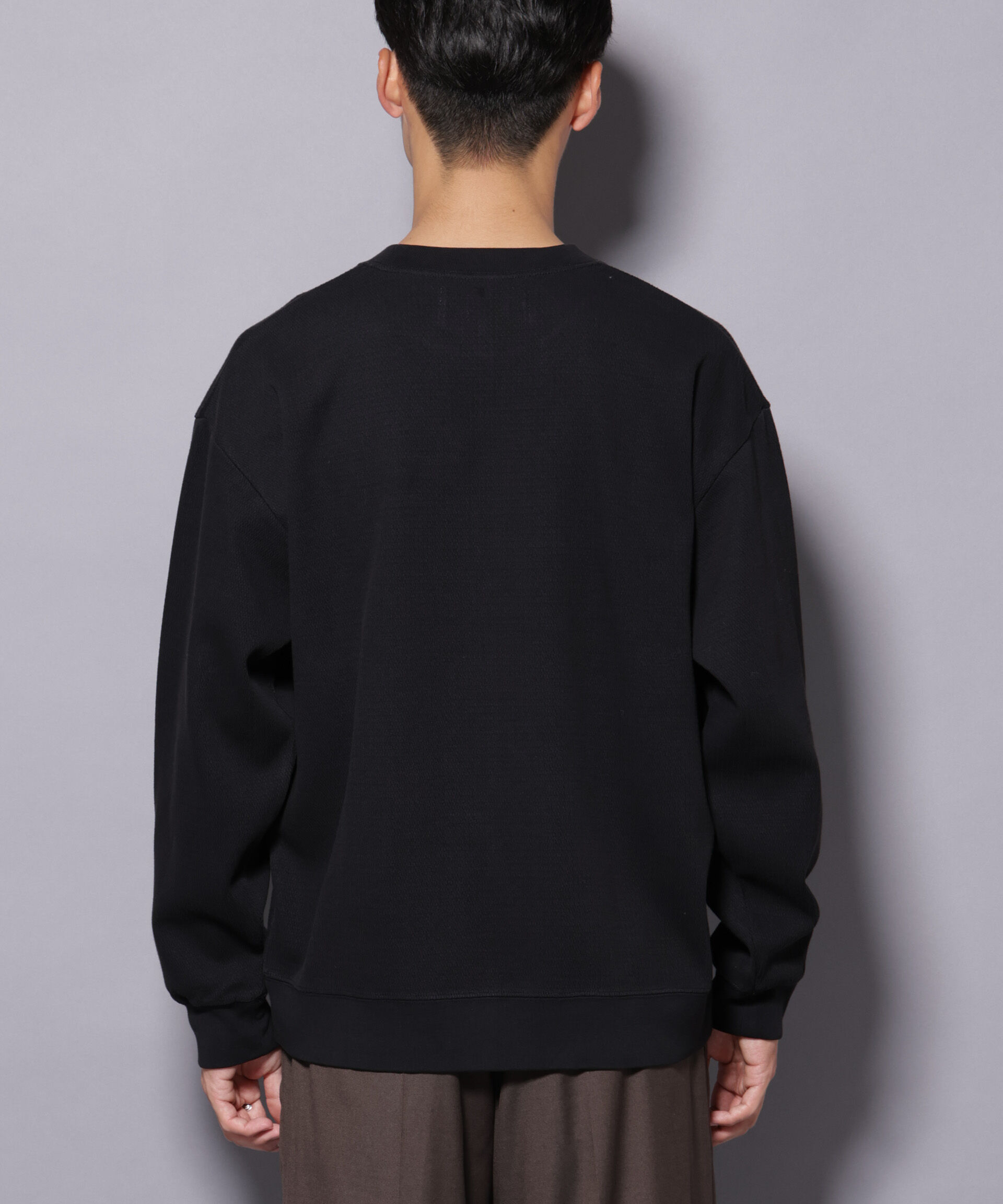 nano･universe「コットンガーメントダイサーマルクルーネックプルオーバー」|Tシャツ・カットソー|