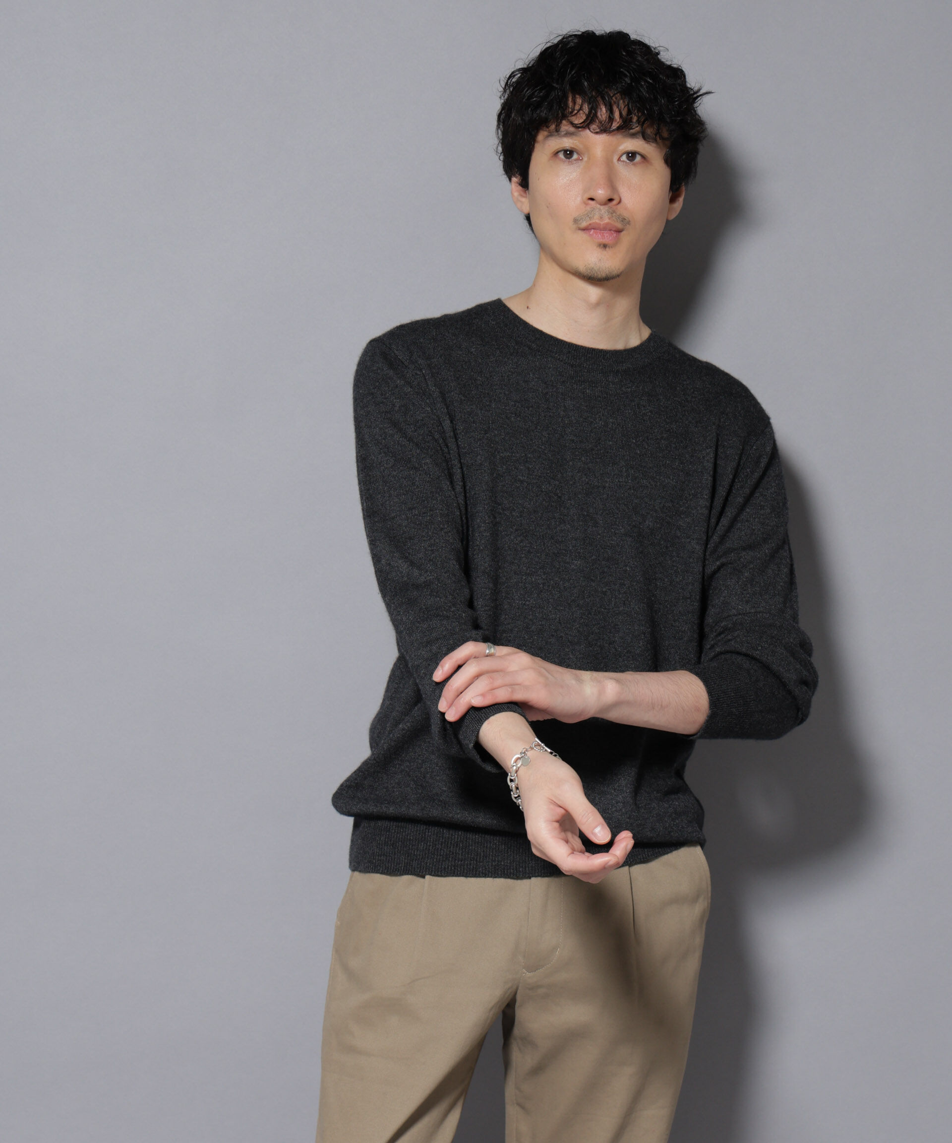 nano･universe「カシミヤミックスクルーネックニット」|ニット・セーター|