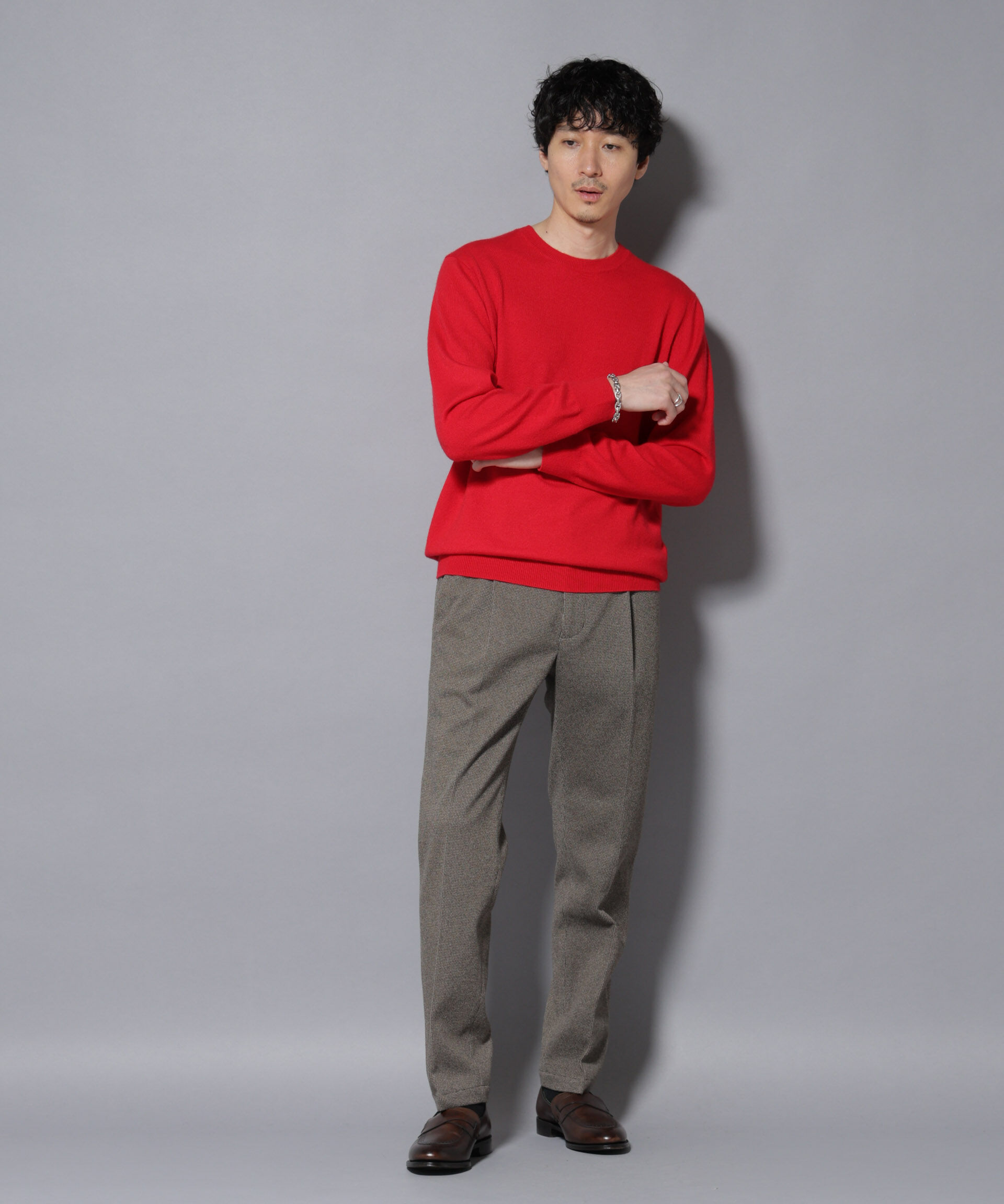 nano･universe「カシミヤミックスクルーネックニット」|ニット・セーター|