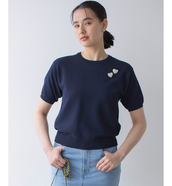 組曲「【人気につき再販決定！】ハートストーンブローチ」|ブローチ・コサージュ|