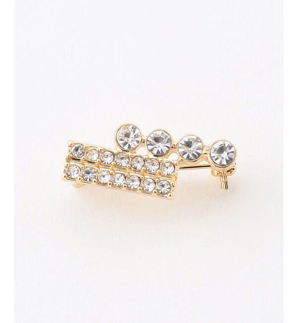 組曲「ラインアンドサークルストーンパール ブローチ」|ブローチ・コサージュ|