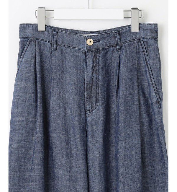 自由区「【洗える・XSサイズあり】テンセルリネンデニムワイド パンツ」|その他|