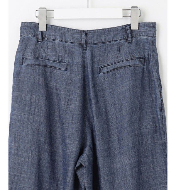 自由区「【洗える・XSサイズあり】テンセルリネンデニムワイド パンツ」|その他|