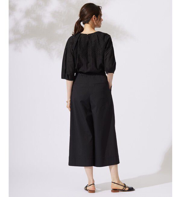 自由区「【カタログ掲載・洗える】エンブロイダリーローン ブラウス」|シャツ・ブラウス|