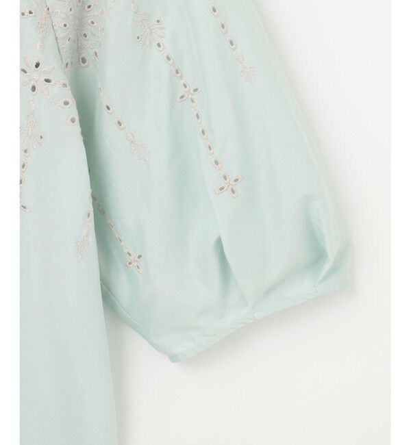 自由区「【カタログ掲載・洗える】エンブロイダリーローン ブラウス」|シャツ・ブラウス|