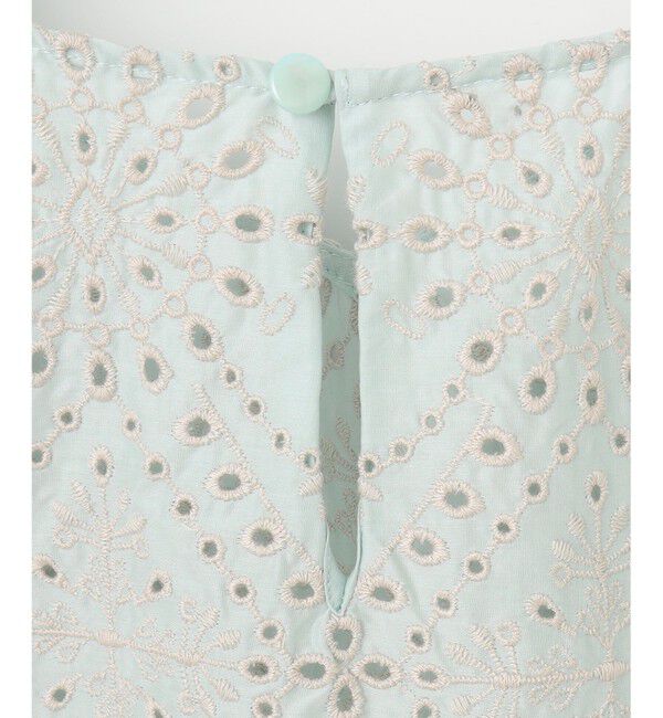 自由区「【カタログ掲載・洗える】エンブロイダリーローン ブラウス」|シャツ・ブラウス|