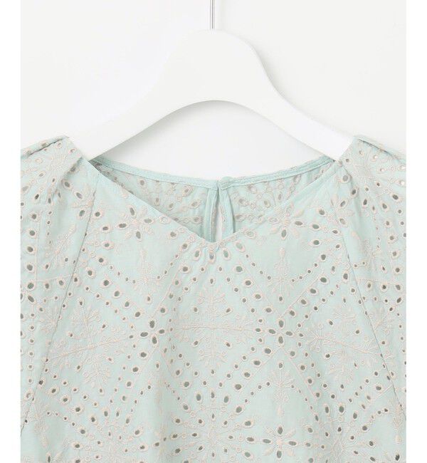 自由区「【カタログ掲載・洗える】エンブロイダリーローン ブラウス」|シャツ・ブラウス|