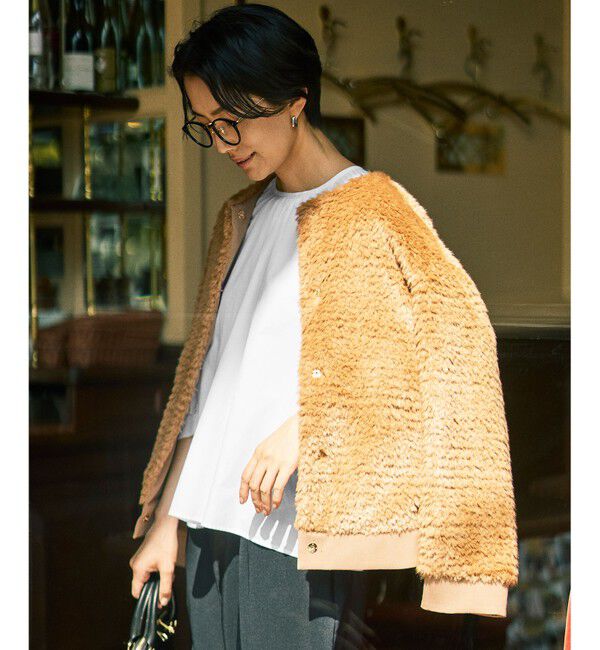 自由区「【カタログ掲載】ファー アウター」|その他|キャメル