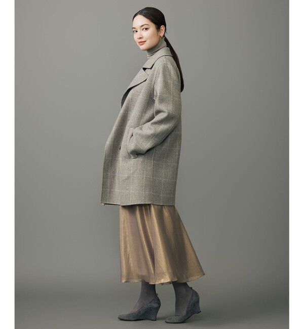 自由区「【カタログ掲載】ウールリバーチェック柄ダブルブレスト コート」|その他|