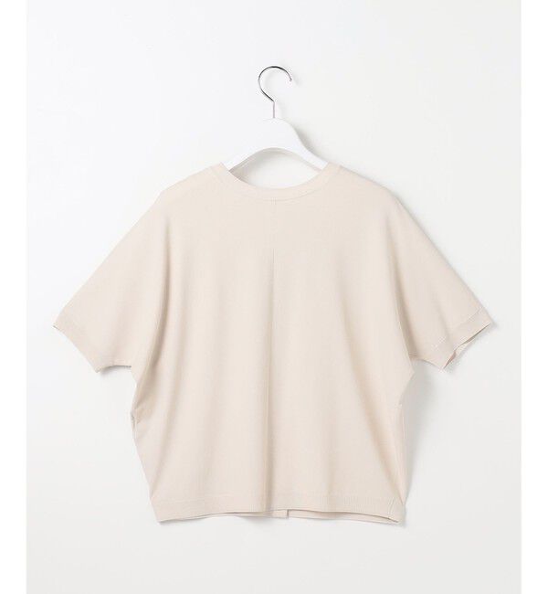 自由区「【前後着用可能】クレープストレッチドルマンスリーブ ニット」|ニット・セーター|