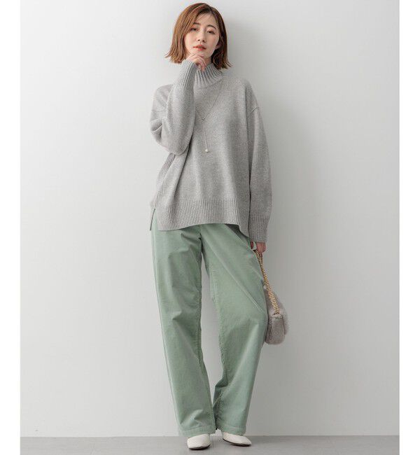 23区「【洗える】カシミヤブレンド ハイネック ニット」|ニット・セーター|