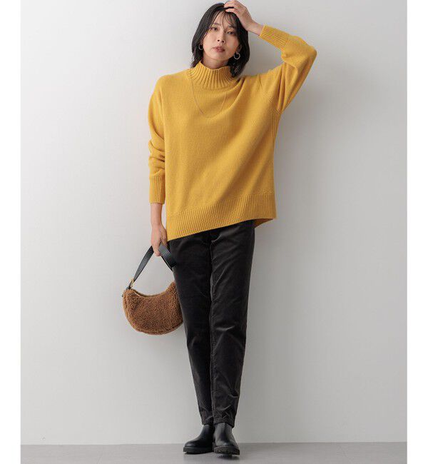 23区「【洗える】カシミヤブレンド ハイネック ニット」|ニット・セーター|