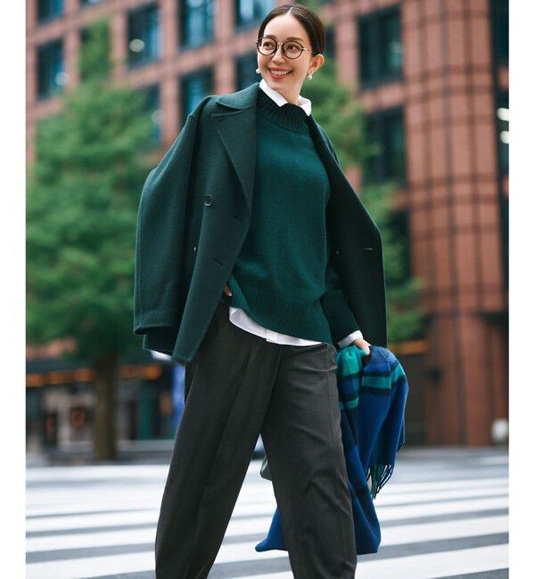 23区「【洗える】カシミヤブレンド ハイネック ニット」|ニット・セーター|