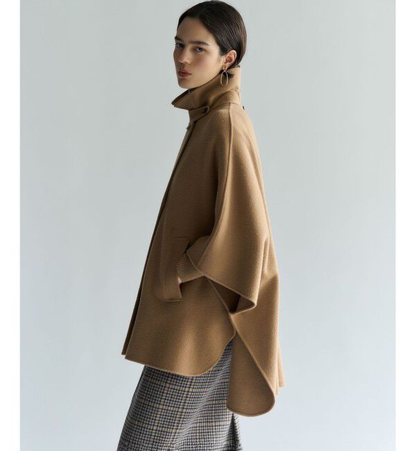 23区「【見上愛さん着用/Oggi12月号掲載】ウールライトリバー ポンチョシルエット コート」|その他|
