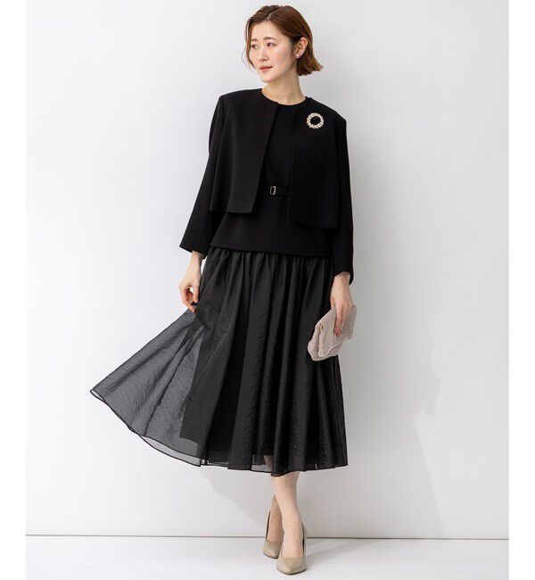 23区「【APPLAUDIR】クリアジョーゼット コンパクトタックジャケット」|その他|