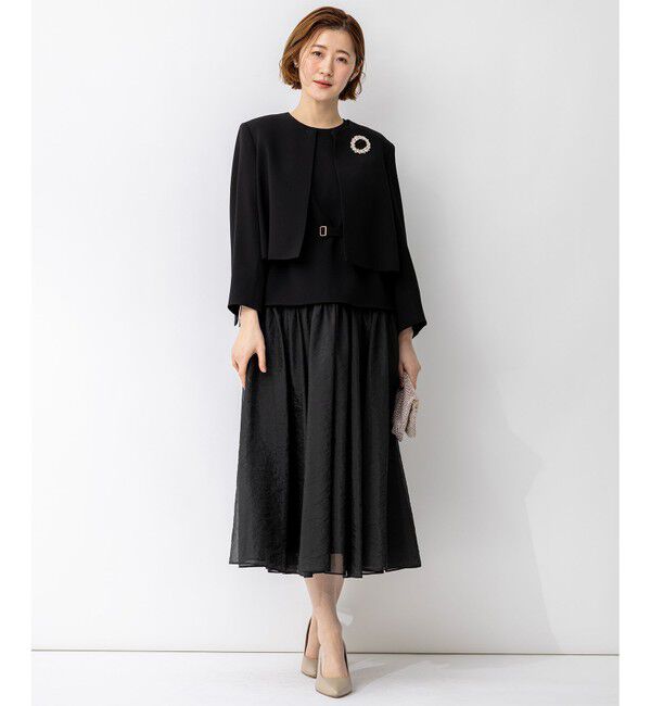 23区「【APPLAUDIR】クリアジョーゼット コンパクトタックジャケット」|その他|