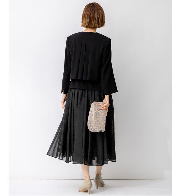 23区「【APPLAUDIR】クリアジョーゼット コンパクトタックジャケット」|その他|