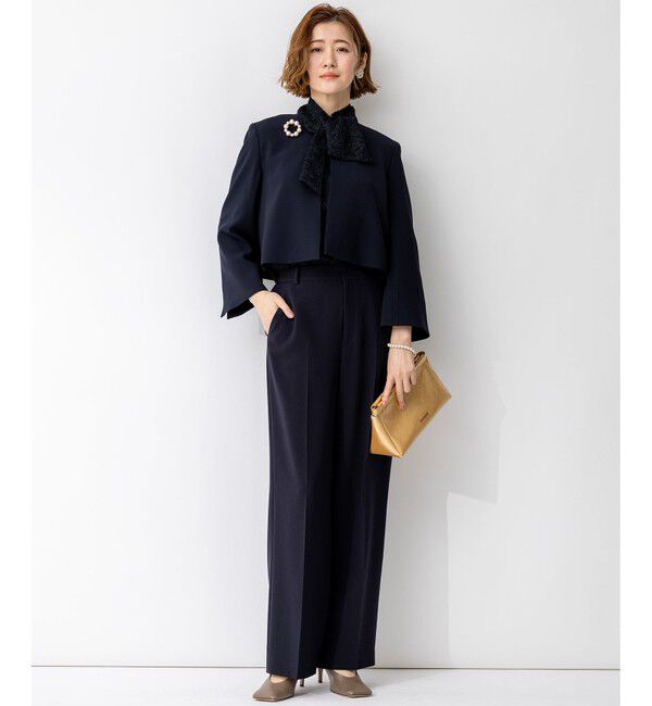 23区「【APPLAUDIR】クリアジョーゼット コンパクトタックジャケット」|その他|