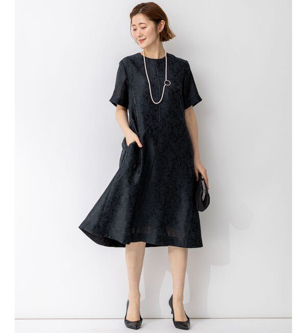 23区「【APPLAUDIR】シアーフラワージャカード ドレス」|ドレス|