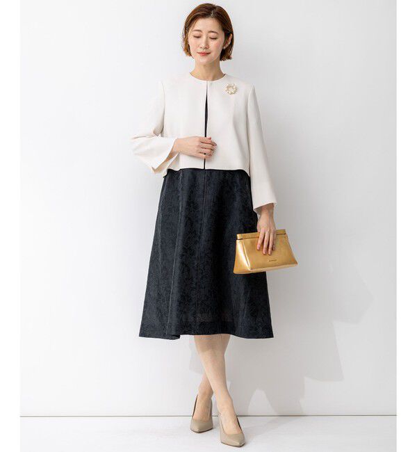 23区「【APPLAUDIR】シアーフラワージャカード ドレス」|ドレス|