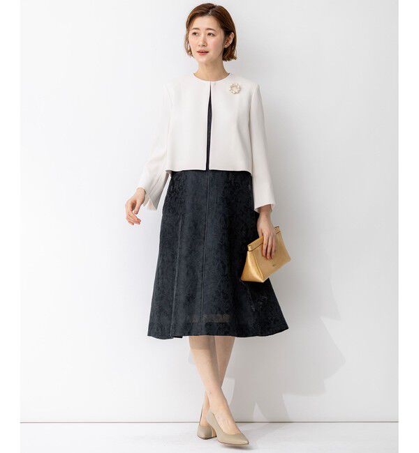 23区「【APPLAUDIR】シアーフラワージャカード ドレス」|ドレス|