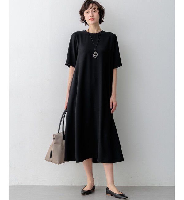 23区「ストレッチジョーゼット フレアワンピース」|ワンピース|