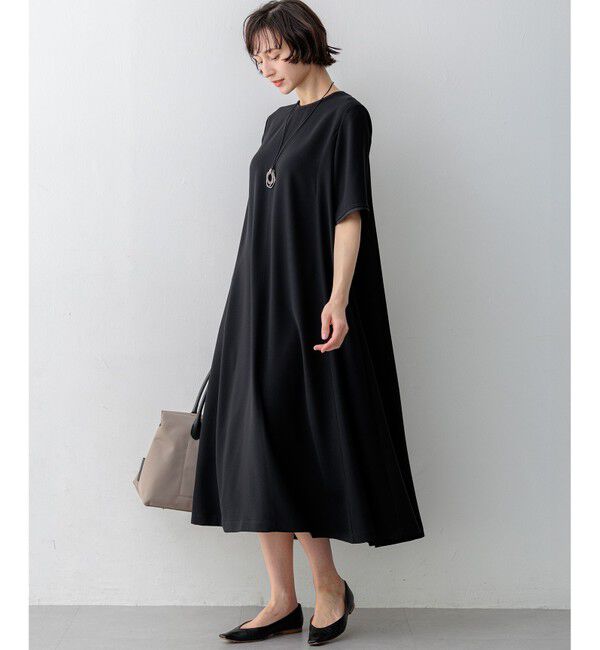 23区「ストレッチジョーゼット フレアワンピース」|ワンピース|