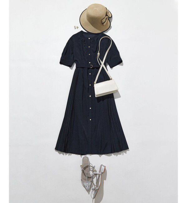 ANY SIS「【洗える】サイドプリーツフレア ワンピース」|ワンピース|