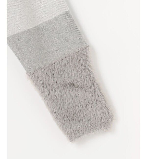 ANY SIS「フェザーブロッキング ニット」|ニット・セーター|