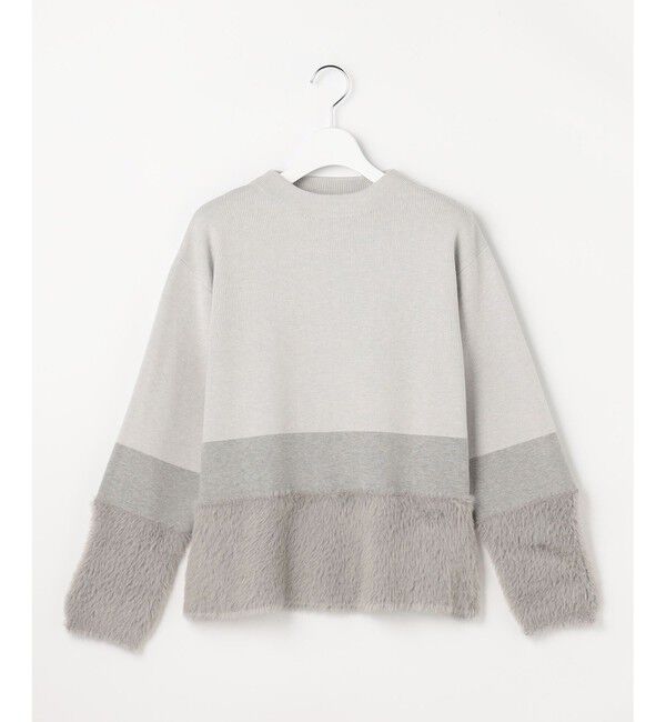 ANY SIS「フェザーブロッキング ニット」|ニット・セーター|