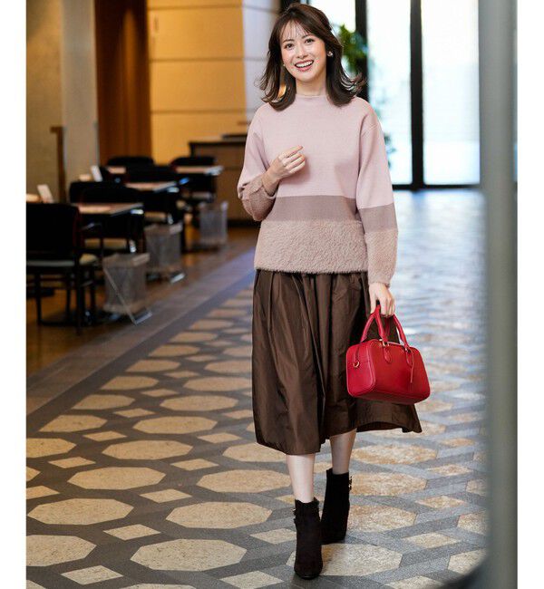 ANY SIS「フェザーブロッキング ニット」|ニット・セーター|