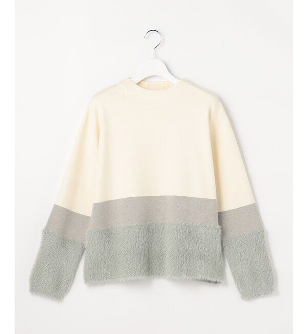 ANY SIS「フェザーブロッキング ニット」|ニット・セーター|