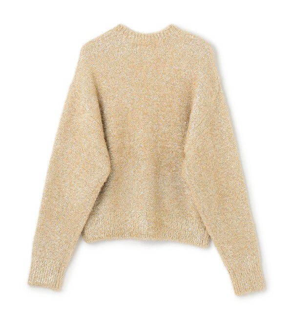 BEIGE,「【洗える】MARRONNIERS / ラメテープヤーンクルーネックニット」|ニット・セーター|