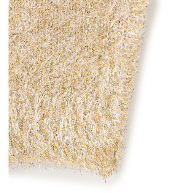 BEIGE,「【洗える】MARRONNIERS / ラメテープヤーンクルーネックニット」|ニット・セーター|