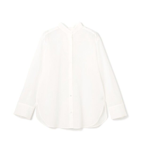 BEIGE,「【洗える】PLUMERIA / コットンシアーバックボウタイブラウス」|シャツ・ブラウス|