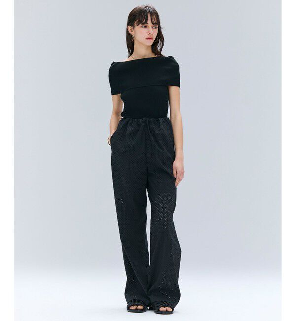 BEIGE,「【洗える】BRERA / オフショルダーストレッチリブニット」|ニット・セーター|