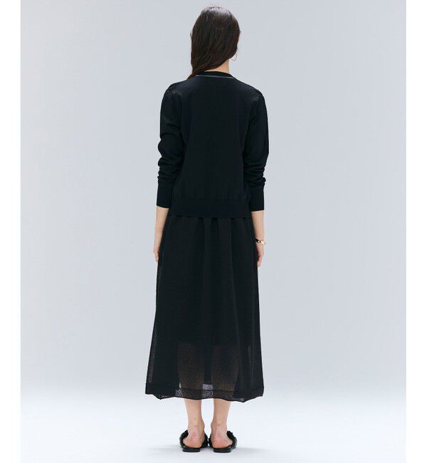 BEIGE,「【洗える】NADIA / レザーラインジップカーディガン」|ニット・セーター|