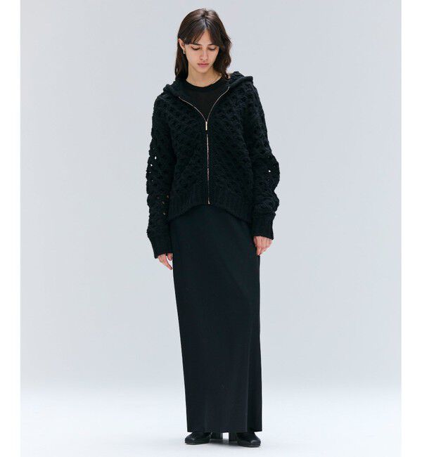 BEIGE,「【VERY NaVY12月号掲載】MONTAIGNE / イージーウエストウールロングスカート」|スカート|