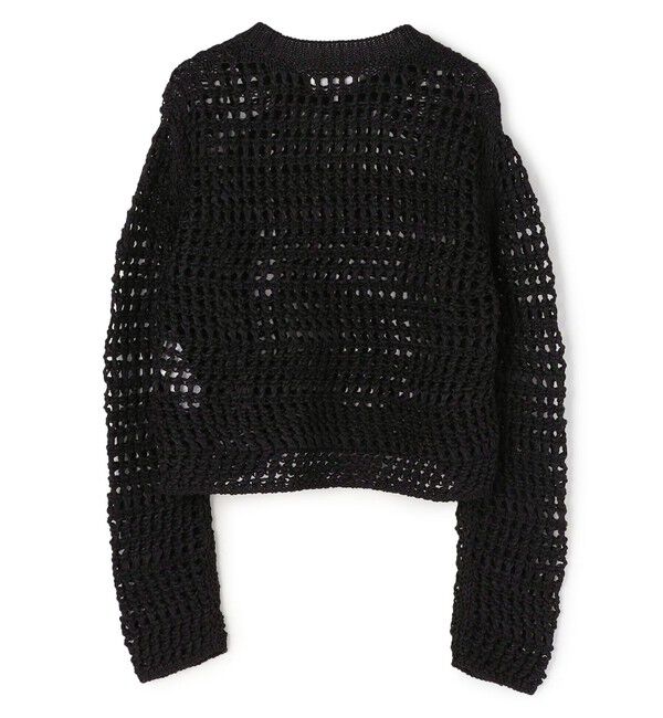 BEIGE,「UVITE / コットンメッシュクロップドニット」|ニット・セーター|